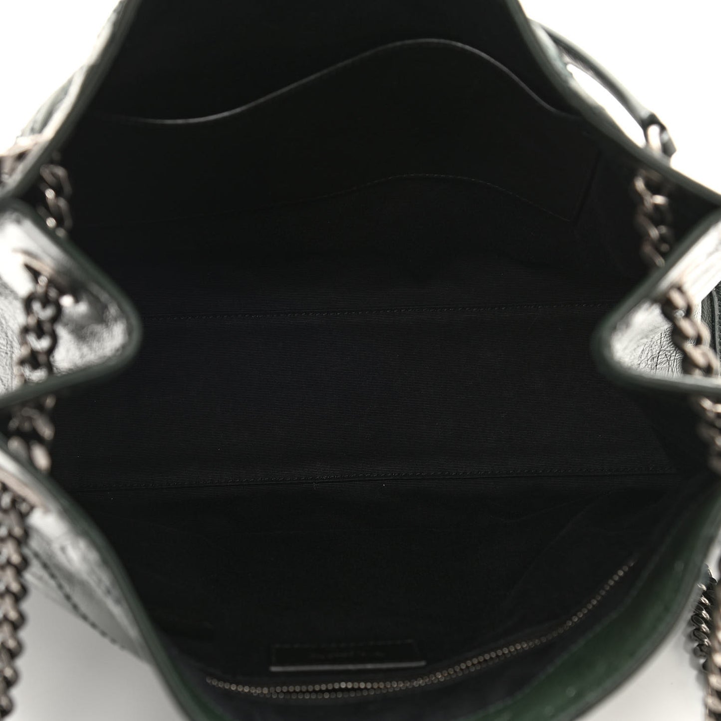 Crinkled Calfskin Matelasse Monogram Medium Niki Shopper Tote New Vert Dark Green