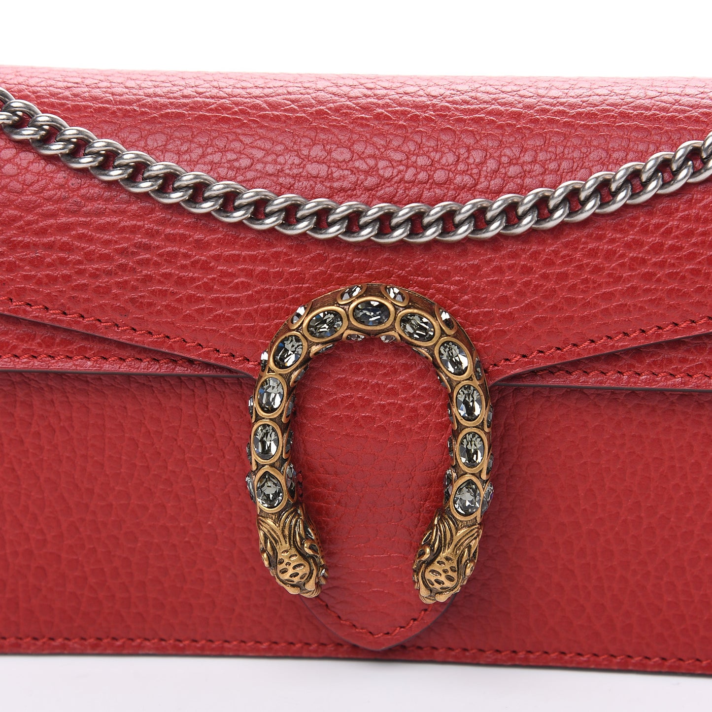 Calfskin Super Mini Dionysus Shoulder Bag Hibiscus Red