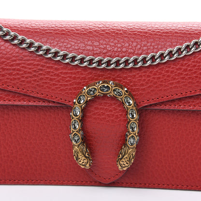 Gucci Calfskin Super Mini Dionysus Shoulder Bag Hibiscus Red 6 of 8