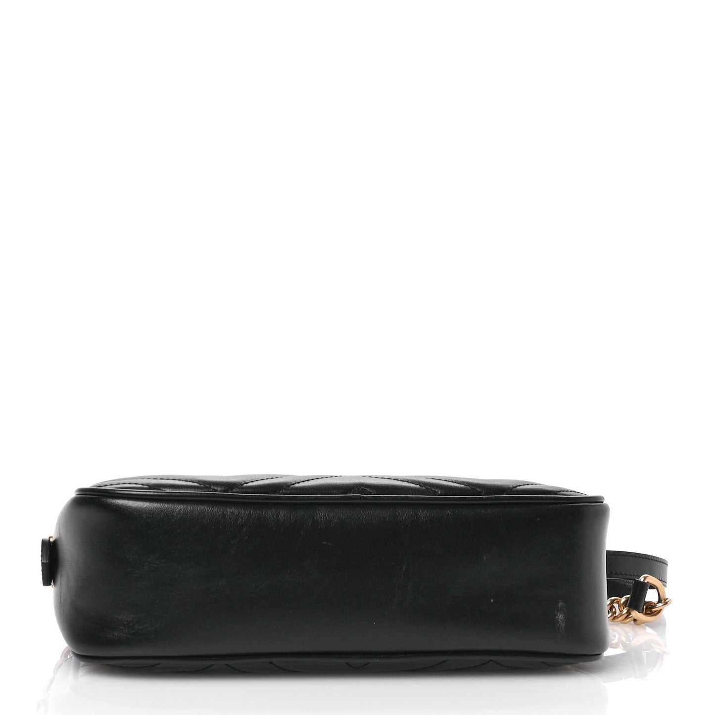 Calfskin Matelasse Small GG Marmont Chain Shoulder Bag Black