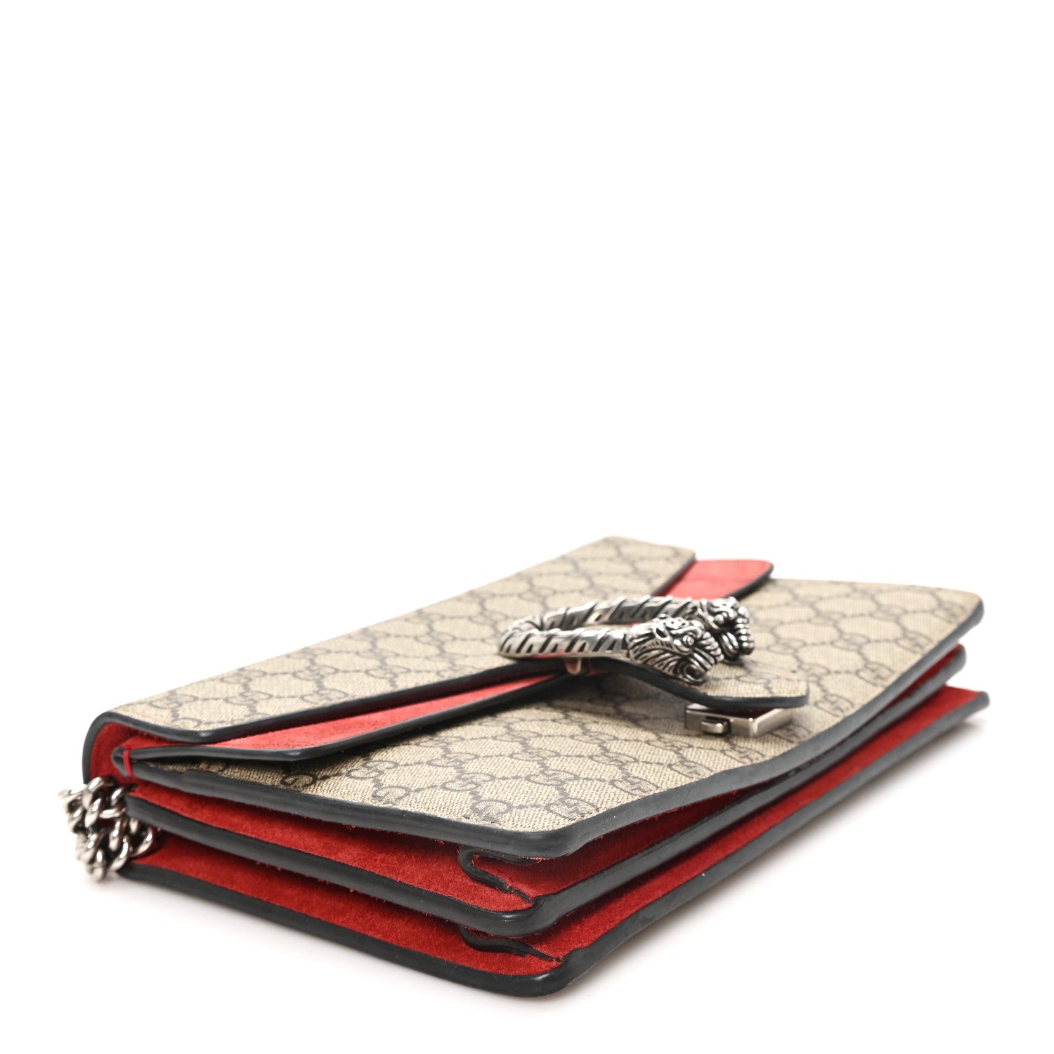 Gucci GG Supreme Monogram Small Dionysus Shoulder Bag Red 4 of 11