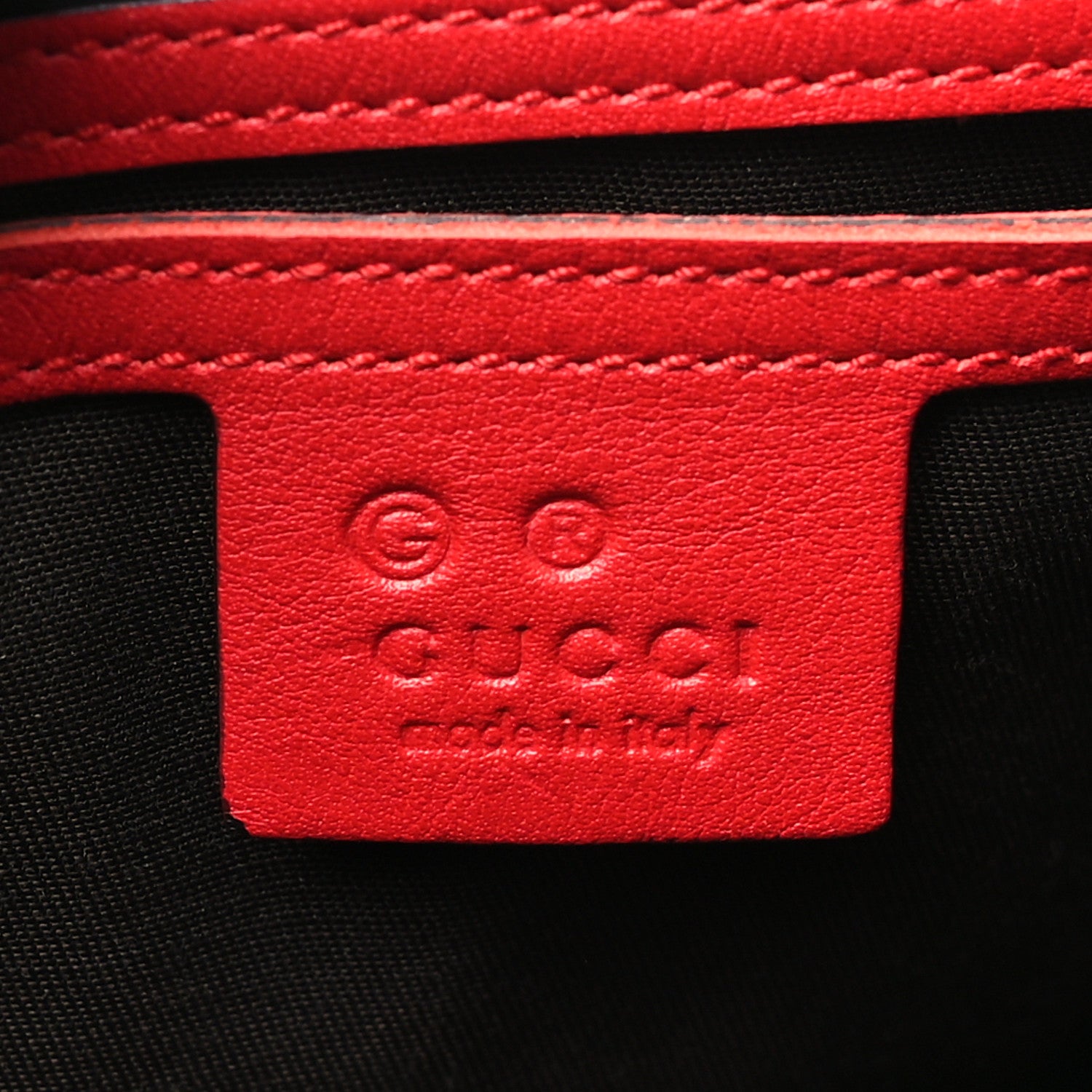 Gucci Guccissima Vitello Tender Medium Joy Boston Sporting Red 6 of 10