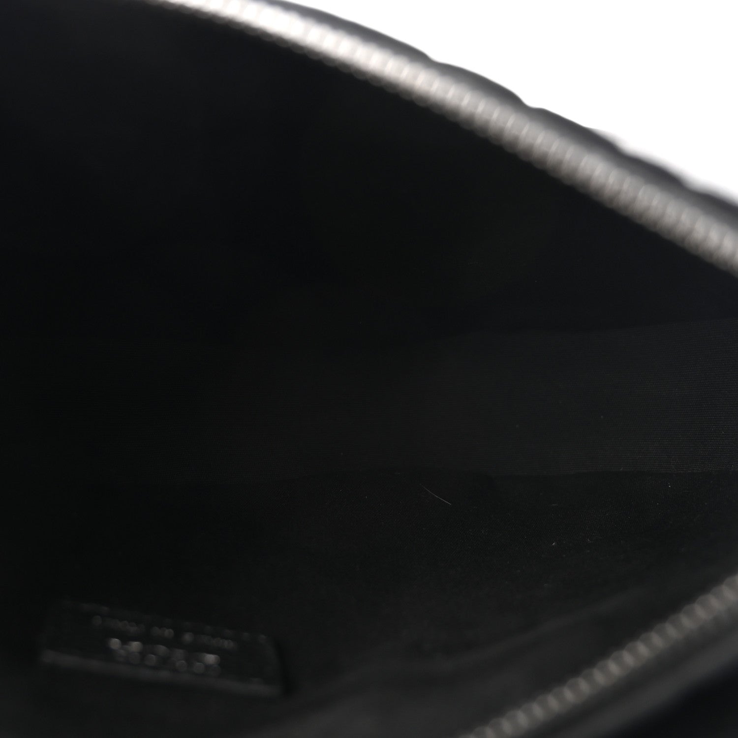 Christian Dior Grained Calfskin Embossed Dior Gravity Mens Saddle Bag Black 5 of 9