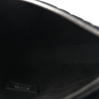 Christian Dior Grained Calfskin Embossed Dior Gravity Mens Saddle Bag Black 5 of 9