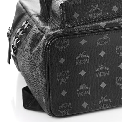 MCM Visetos Medium Side Studs Stark Backpack Black 7 of 9