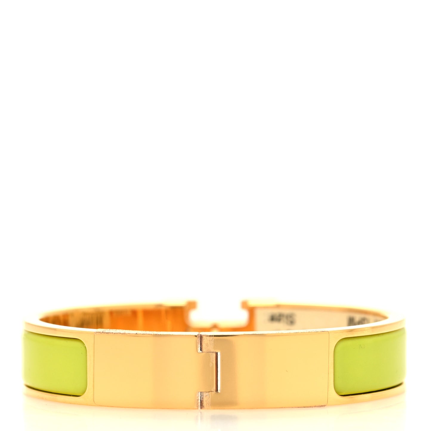 Enamel Narrow Clic Clac H Bracelet GM Anis
