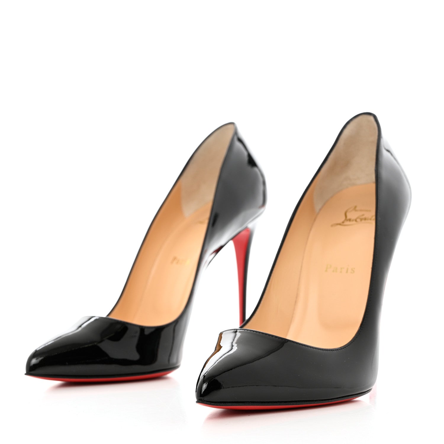 Christian Louboutin Patent Pigalle Follies 100 Pumps 41 Black 3 of 9