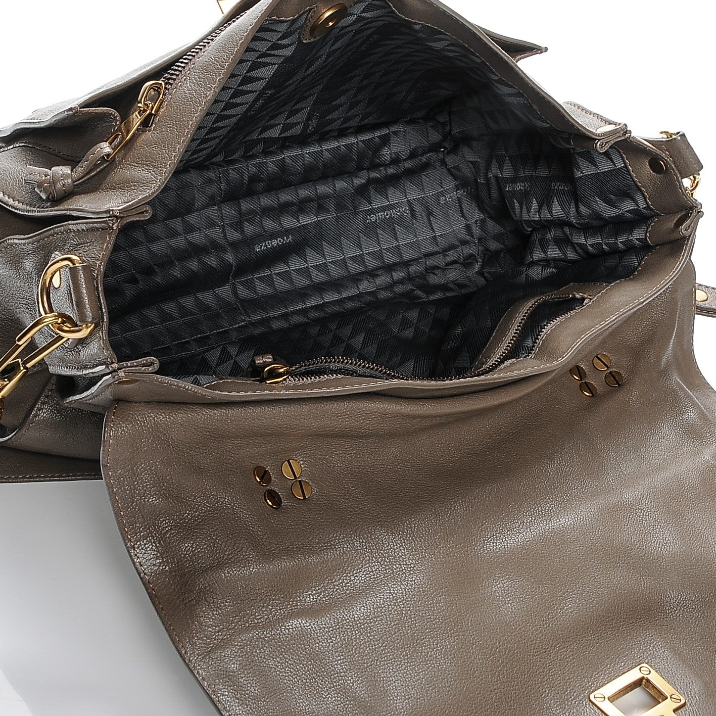 Proenza Schouler Lambskin Medium PS1 Satchel Smoke 5 of 7