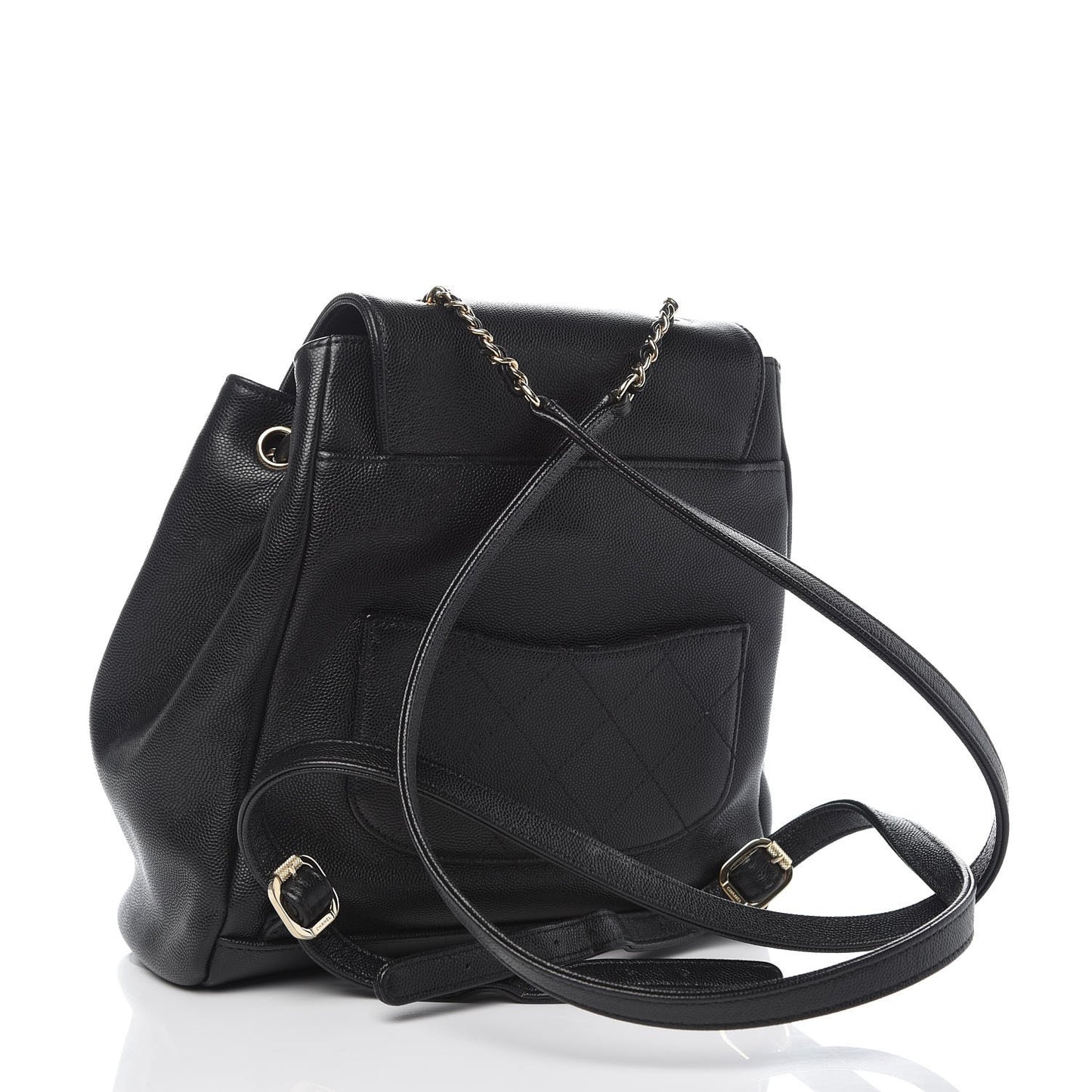 Caviar Quilted Business Affinity Backpack Black