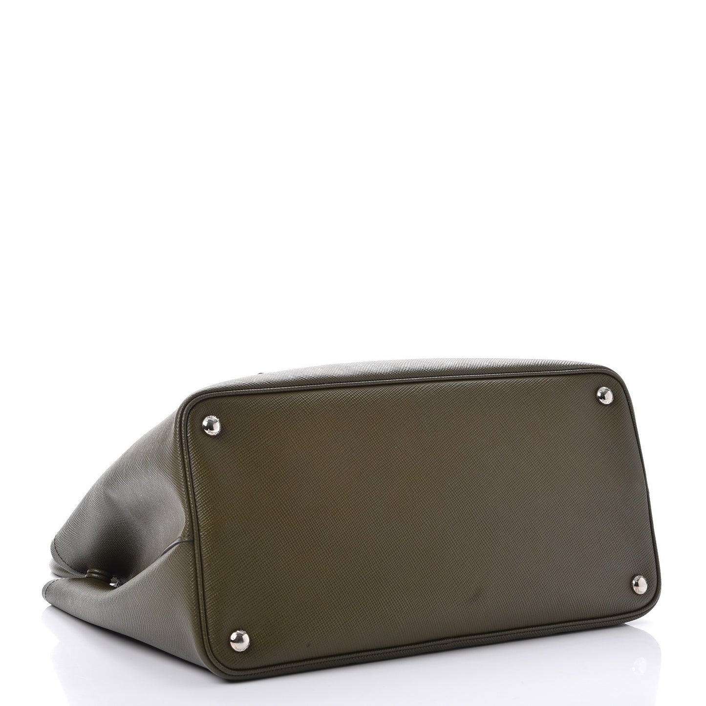 Saffiano Cuir Medium Double Bag Militare