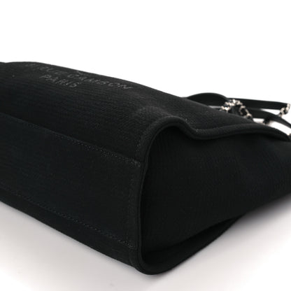 Chanel Mixed Fibers Small Deauville Tote Black 10 of 10