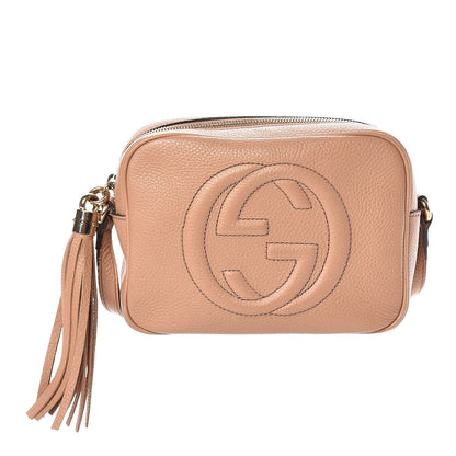 Gucci Pebbled Calfskin Small Soho Disco Bag Rose Beige 1 of 10