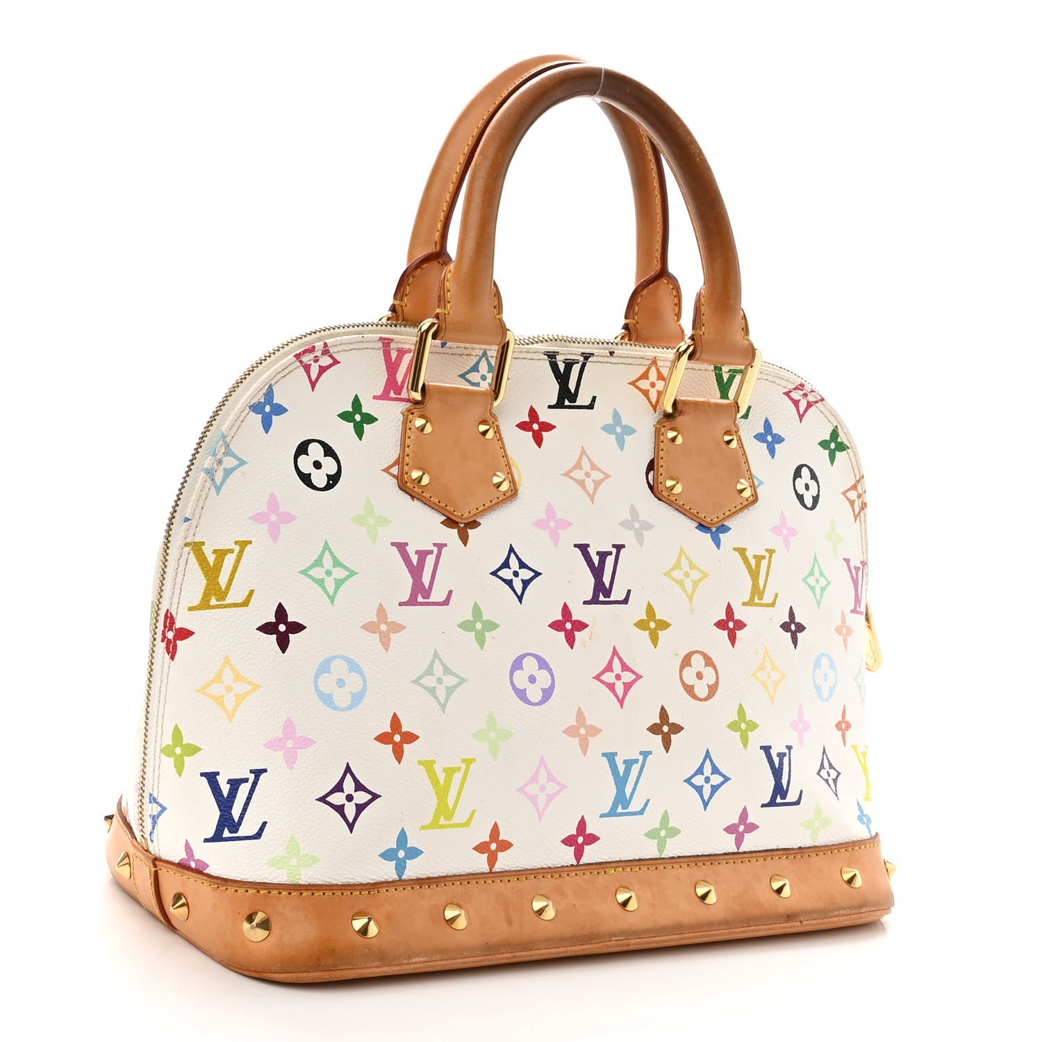 Louis Vuitton Monogram Multicolor Alma White 3 of 11