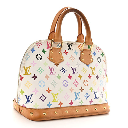 Louis Vuitton Monogram Multicolor Alma White 3 of 11