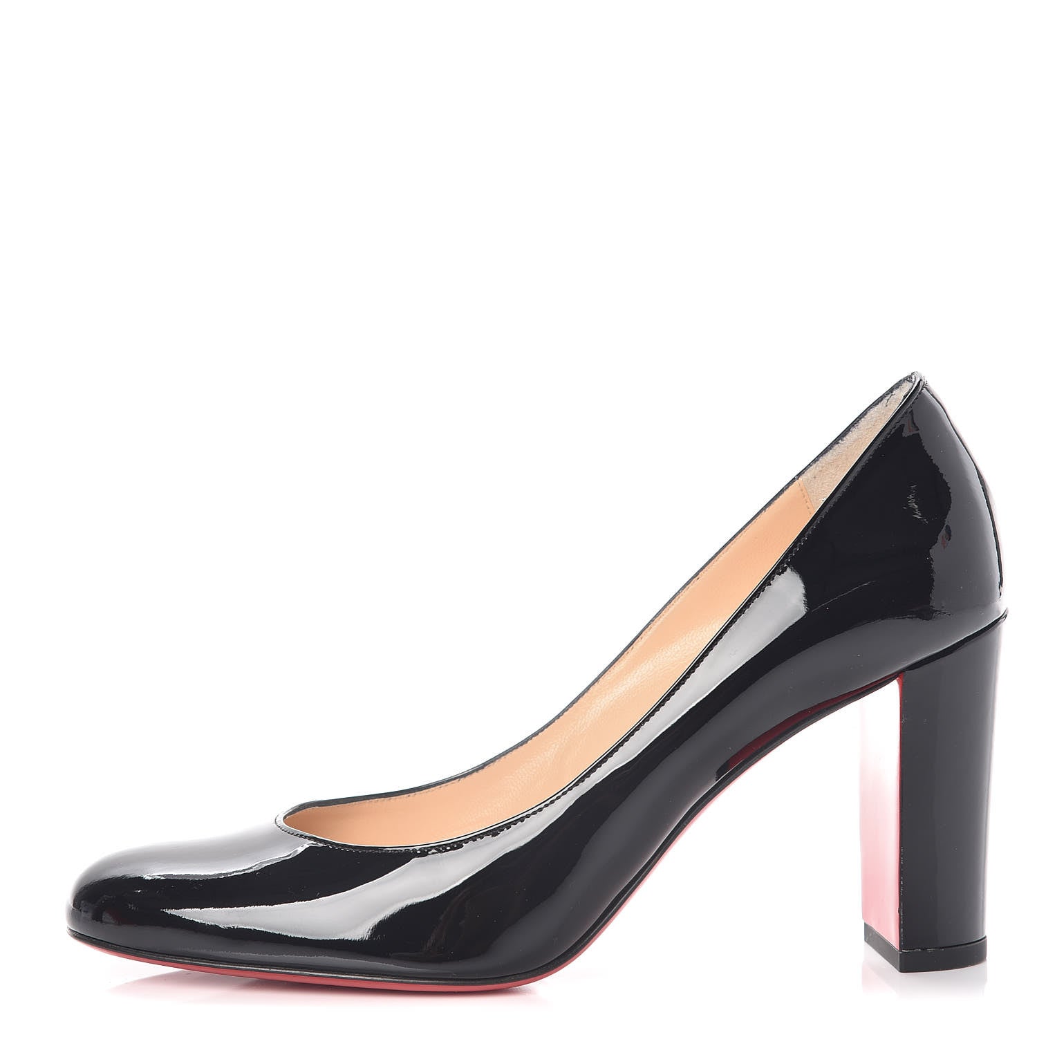 Christian Louboutin Patent Cadrilla 70 Pumps 37 Black 1 of 8