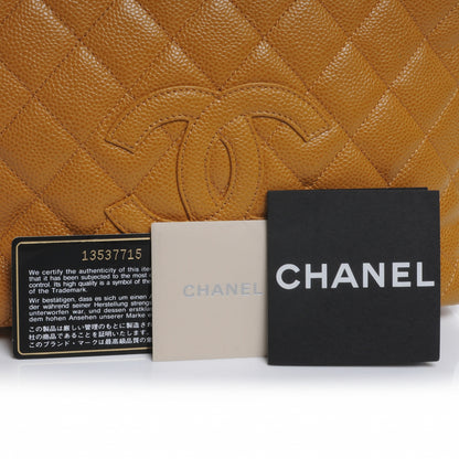 Chanel Caviar Quilted Petit Timeless Shopping Tote PTT Ochre 4 of 7