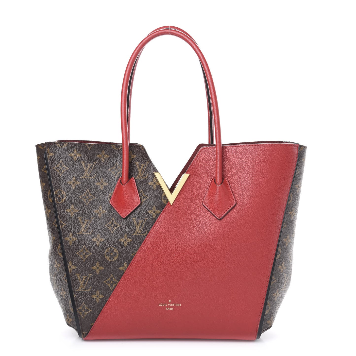 Calfskin Monogram Kimono Tote Cherry