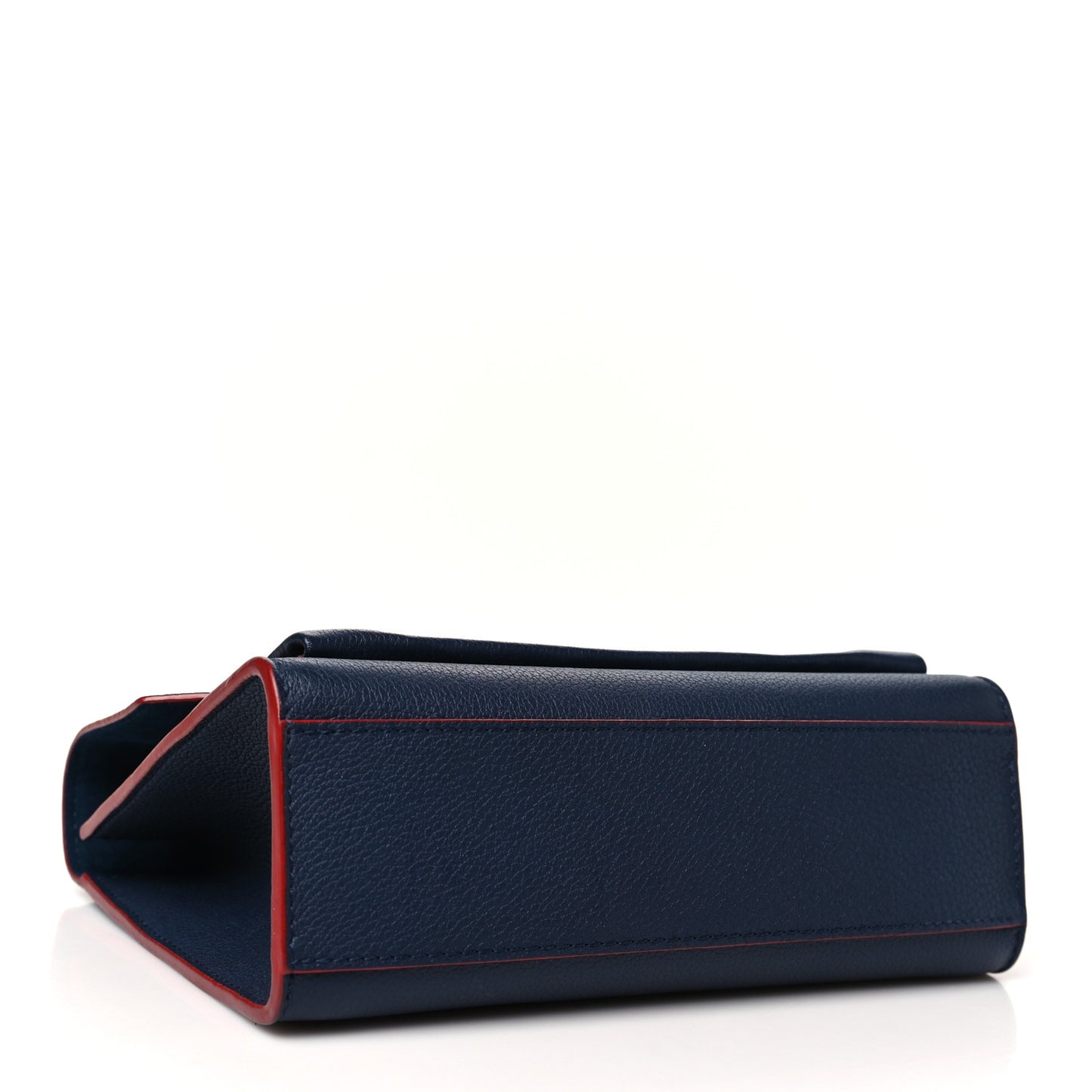 Soft Calfskin Mylockme Chain Bag BB Marine Rouge