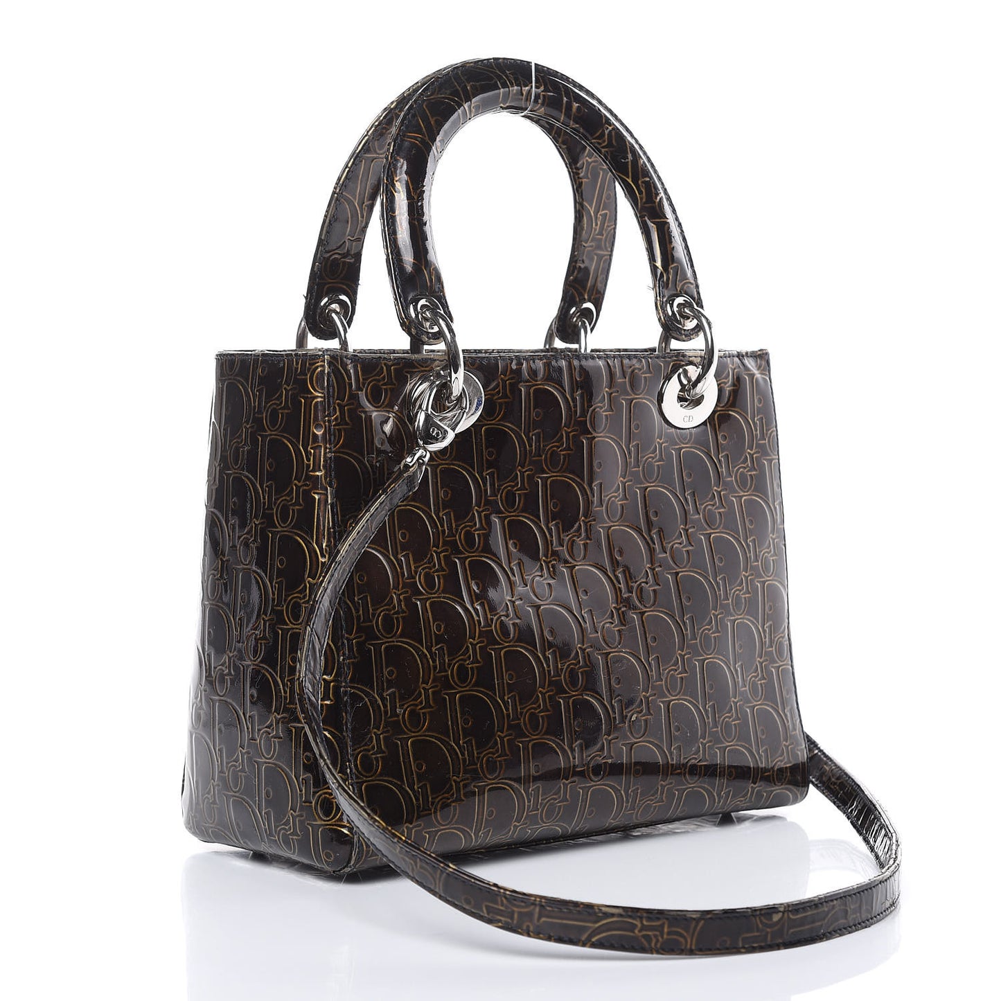 Patent Ultimate Medium Lady Dior Brown