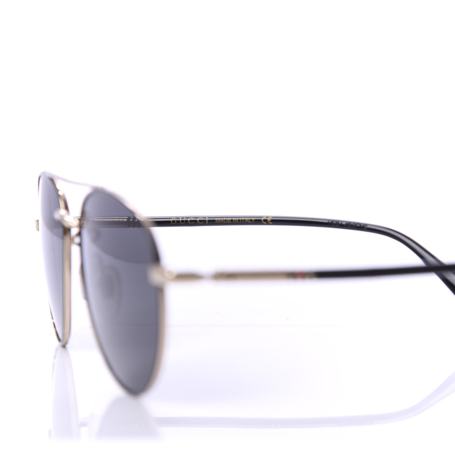 Gucci Metal Aviator Web Sunglasses GG0388S Black 5 of 9