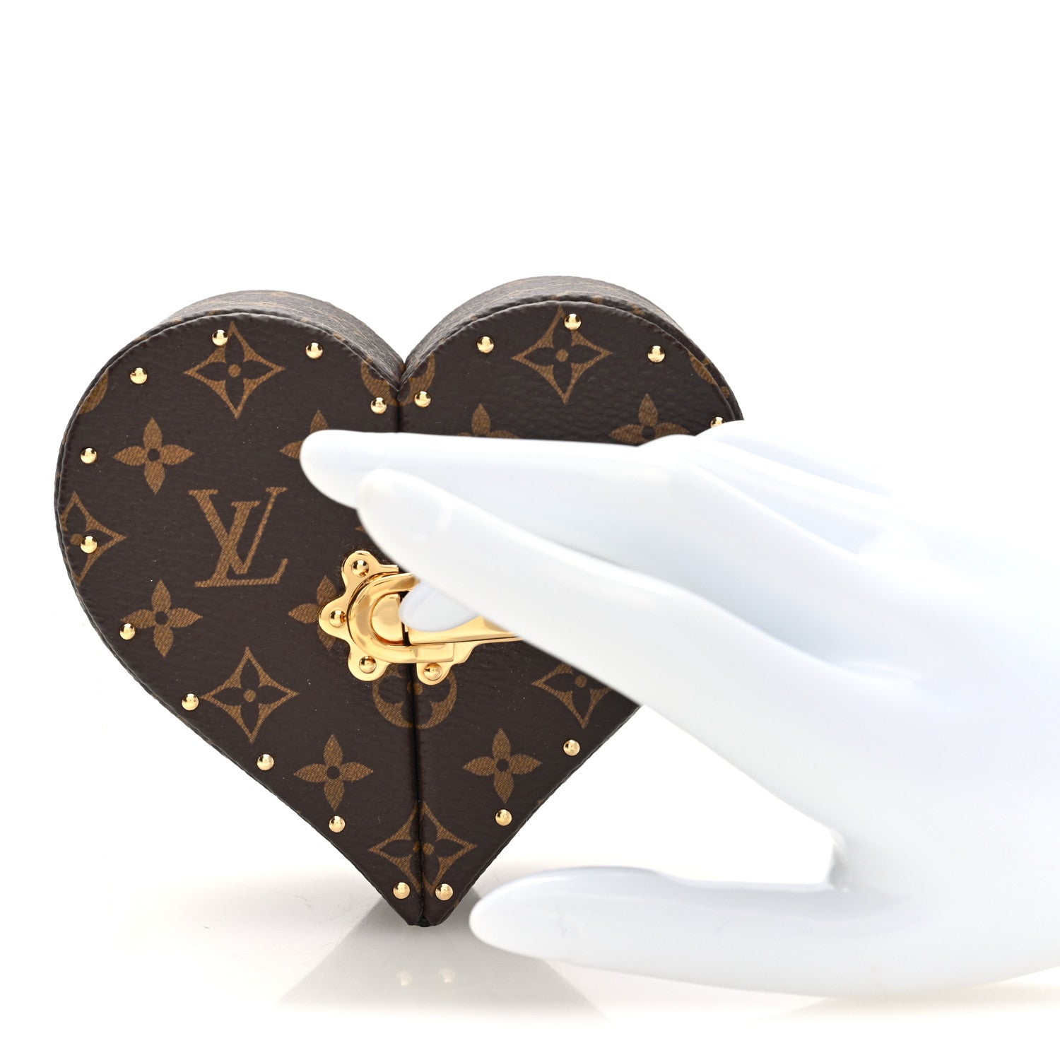 Louis Vuitton Monogram Heart Ecrin Coeur Jewelry Case 2 of 6