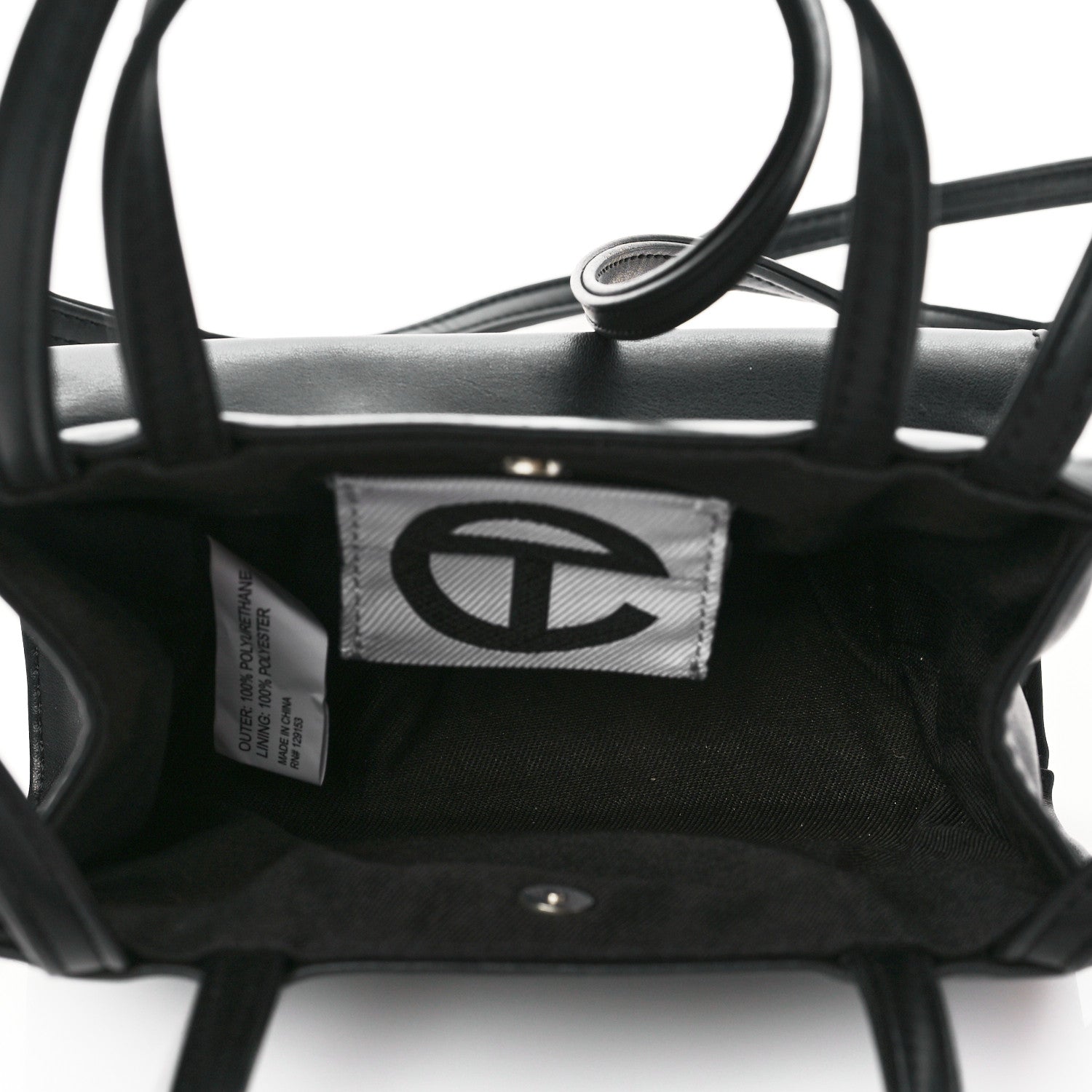 Telfar Vegan Leather Small Shopping Bag Black 5 of 10