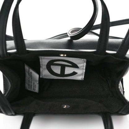 Telfar Vegan Leather Small Shopping Bag Black 5 of 10