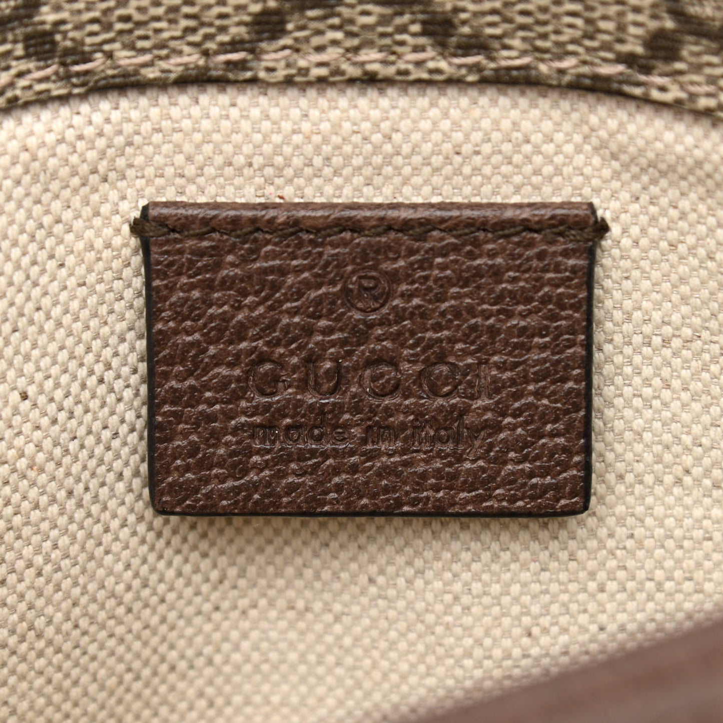 GG Supreme Monogram Neo Vintage Web Belt Bag Brown