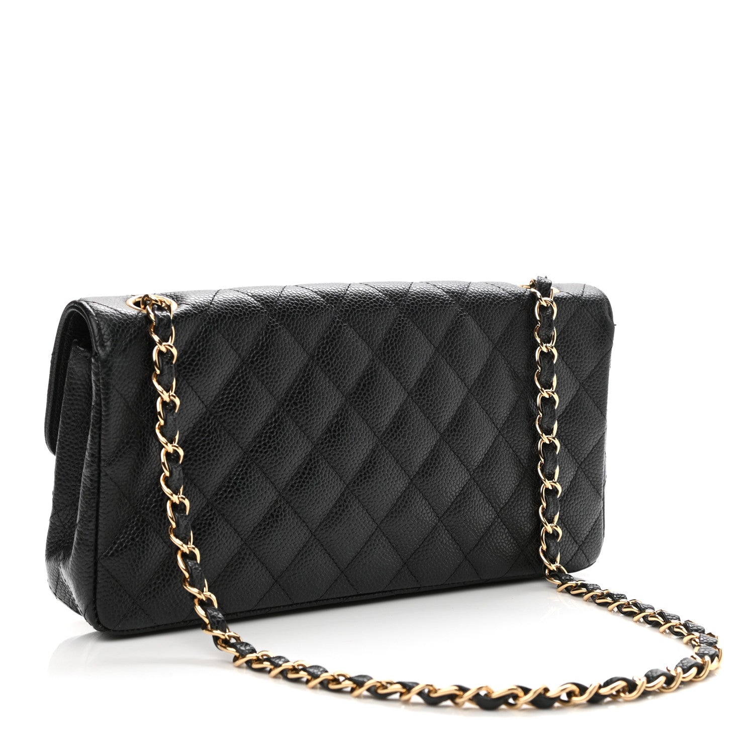 Chanel Caviar Quilted East West Flap Black 3 of 15
