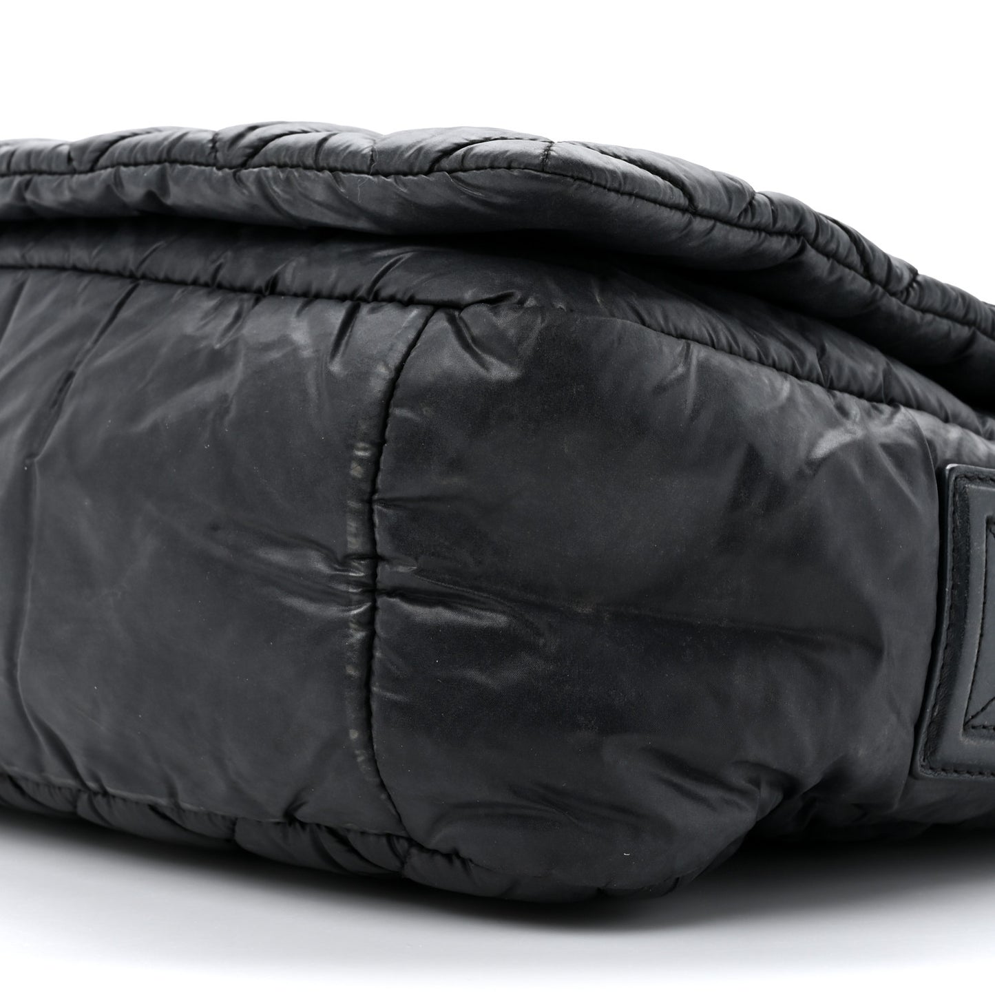 Nylon Small Coco Cocoon Messenger Bag Black