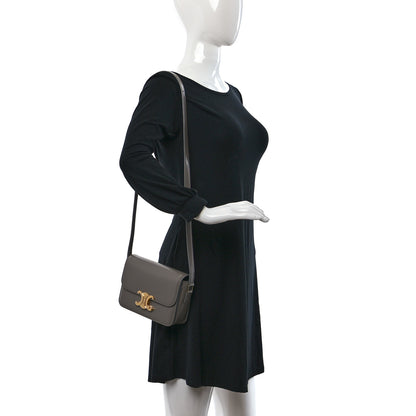 Celine Shiny Calfskin Teen Triomphe Pebble 2 of 8