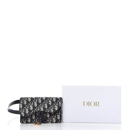 Christian Dior Oblique Saddle Belt Bag Blue 10 of 10