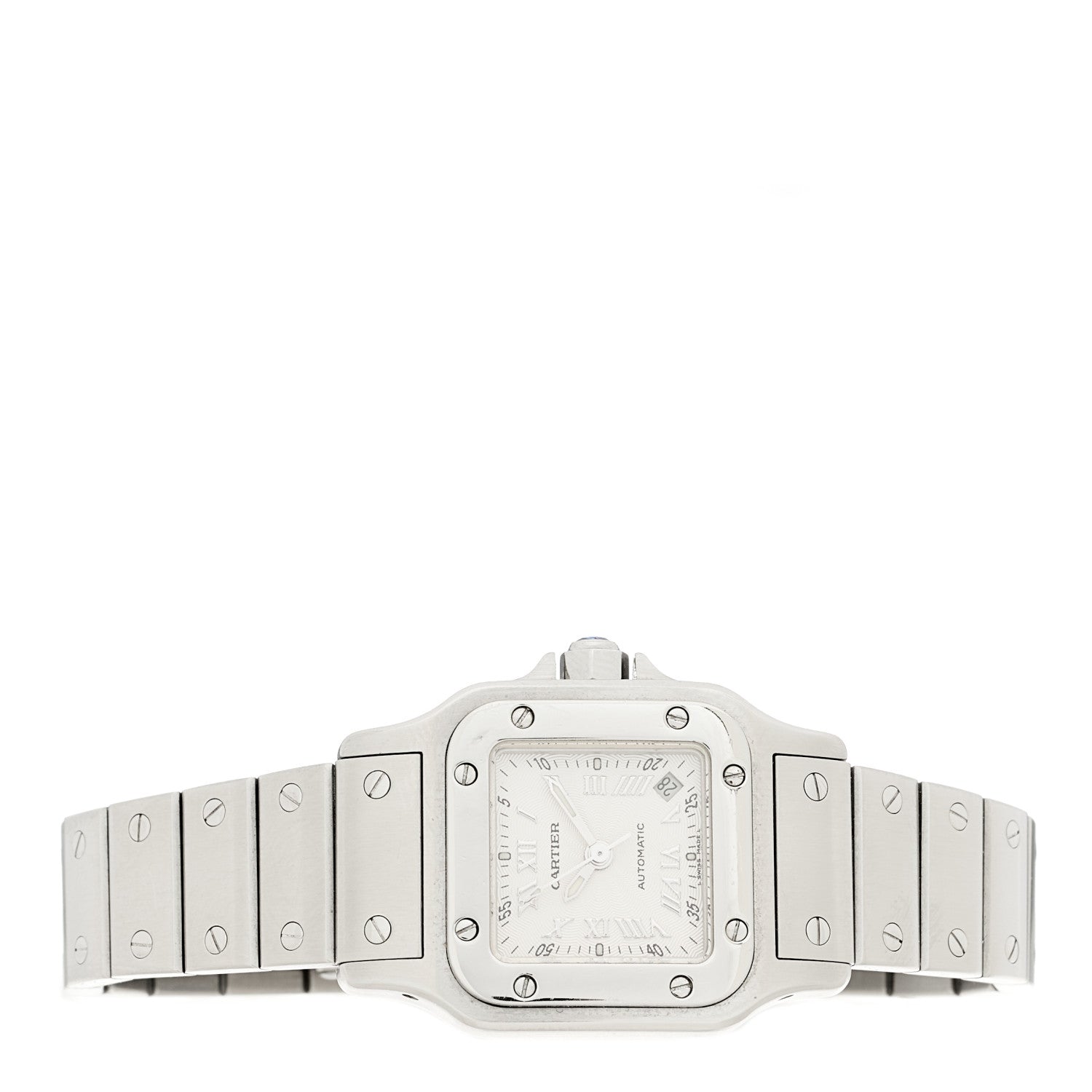 Cartier Stainless Steel 24mm Santos de Cartier Galbee Automatic Watch 2 of 4