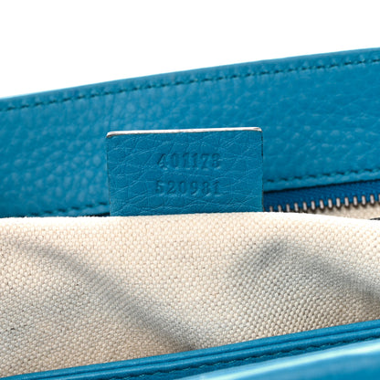 Gucci Calfskin GG Marmont Shoulder Bag Turquoise 7 of 14