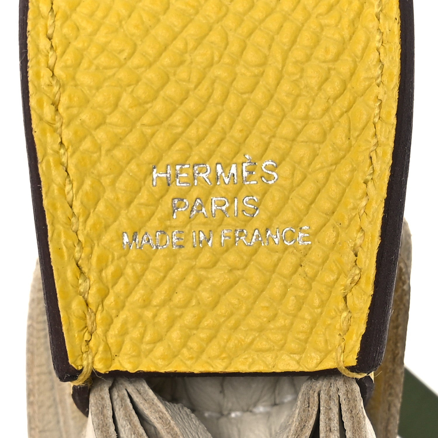 Hermes Epsom Swift Poisson Fish Charm Jaune de Naples 3 of 5