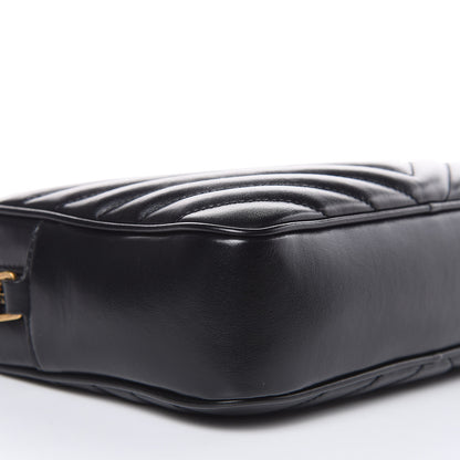 Saint Laurent Calfskin Matelasse Monogram Lou Camera Bag Black 7 of 8