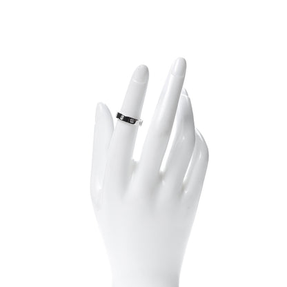 Cartier 18K White Gold 8 Diamond 4mm Wedding Band LOVE Ring 49 4.75 2 of 5