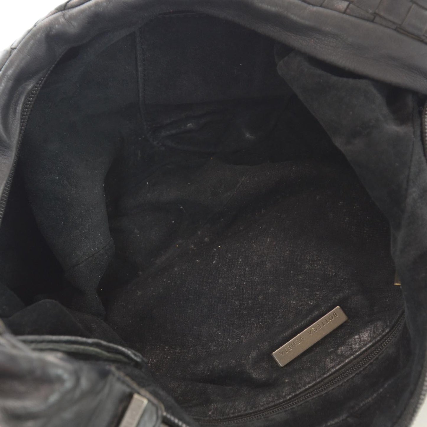 Nappa Intrecciato Small Hobo Nero Black