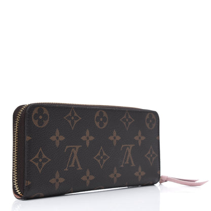 Louis Vuitton Monogram Clemence Wallet Rose Ballerine 3 of 10