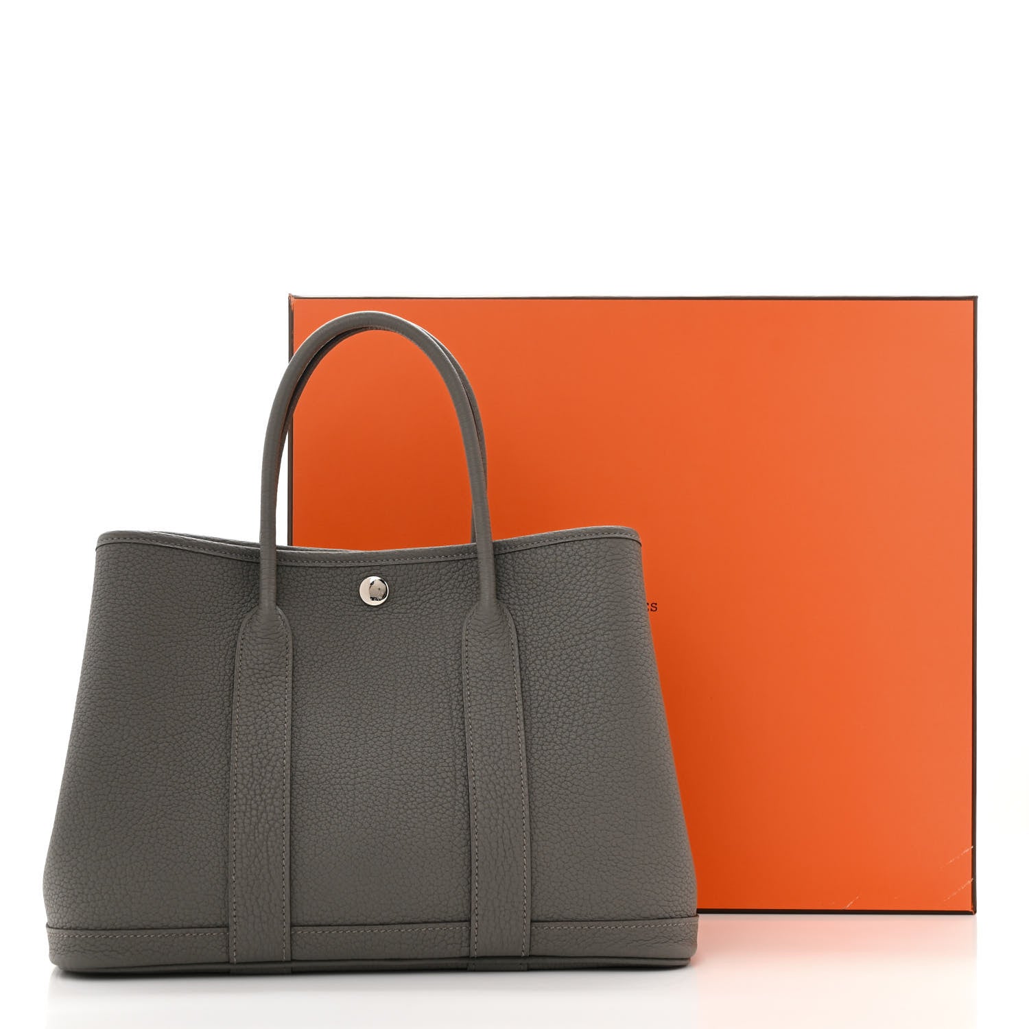 Hermes Negonda Garden Party 30 TPM Gris Meyer 1734867 – FASHIONPHILE