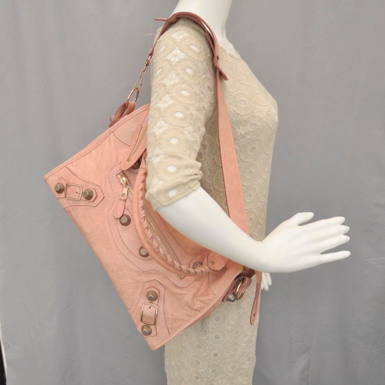 Balenciaga Agneau Giant 21 Gold Hardware CIty Vieux Rose 2 of 10
