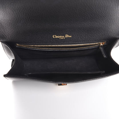 Christian Dior Grained Calfskin Medium Diorama Flap Bag Black 5 of 8