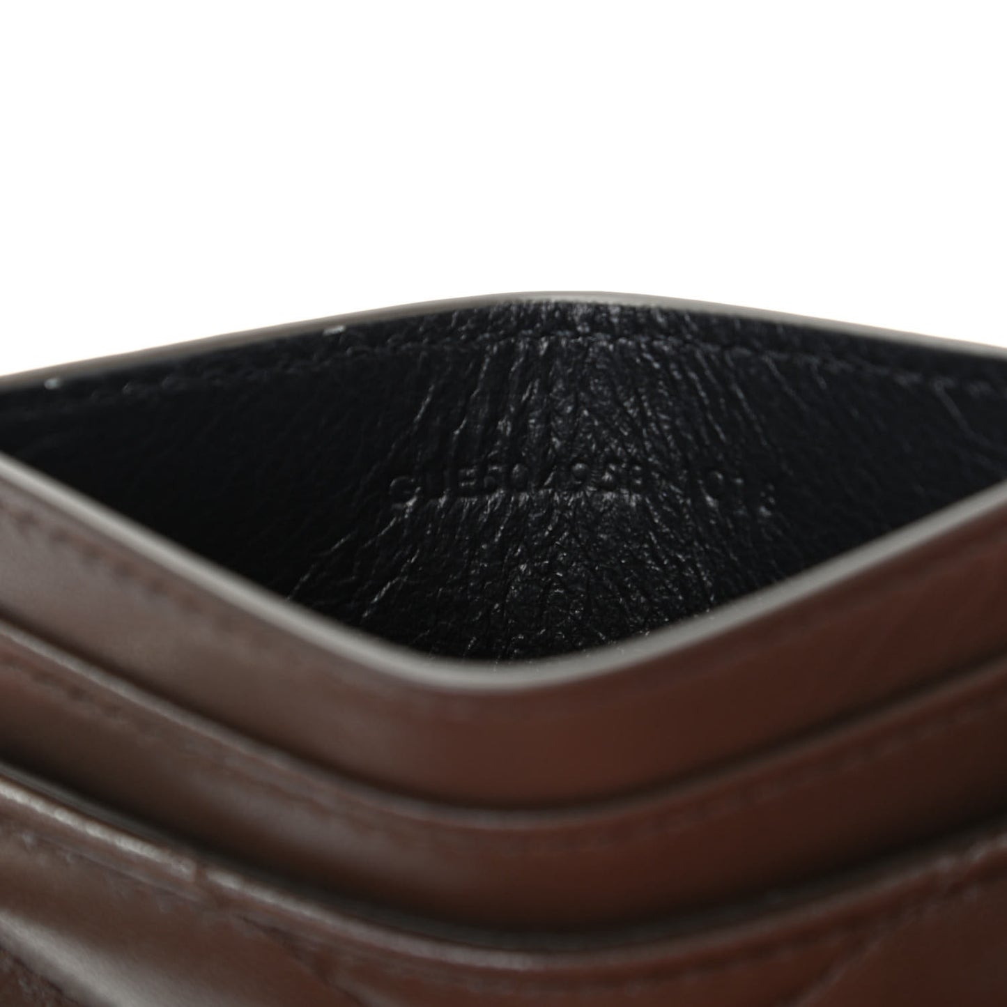 Calfskin Y Quilted Monogram LouLou Credit Card Case Faggio