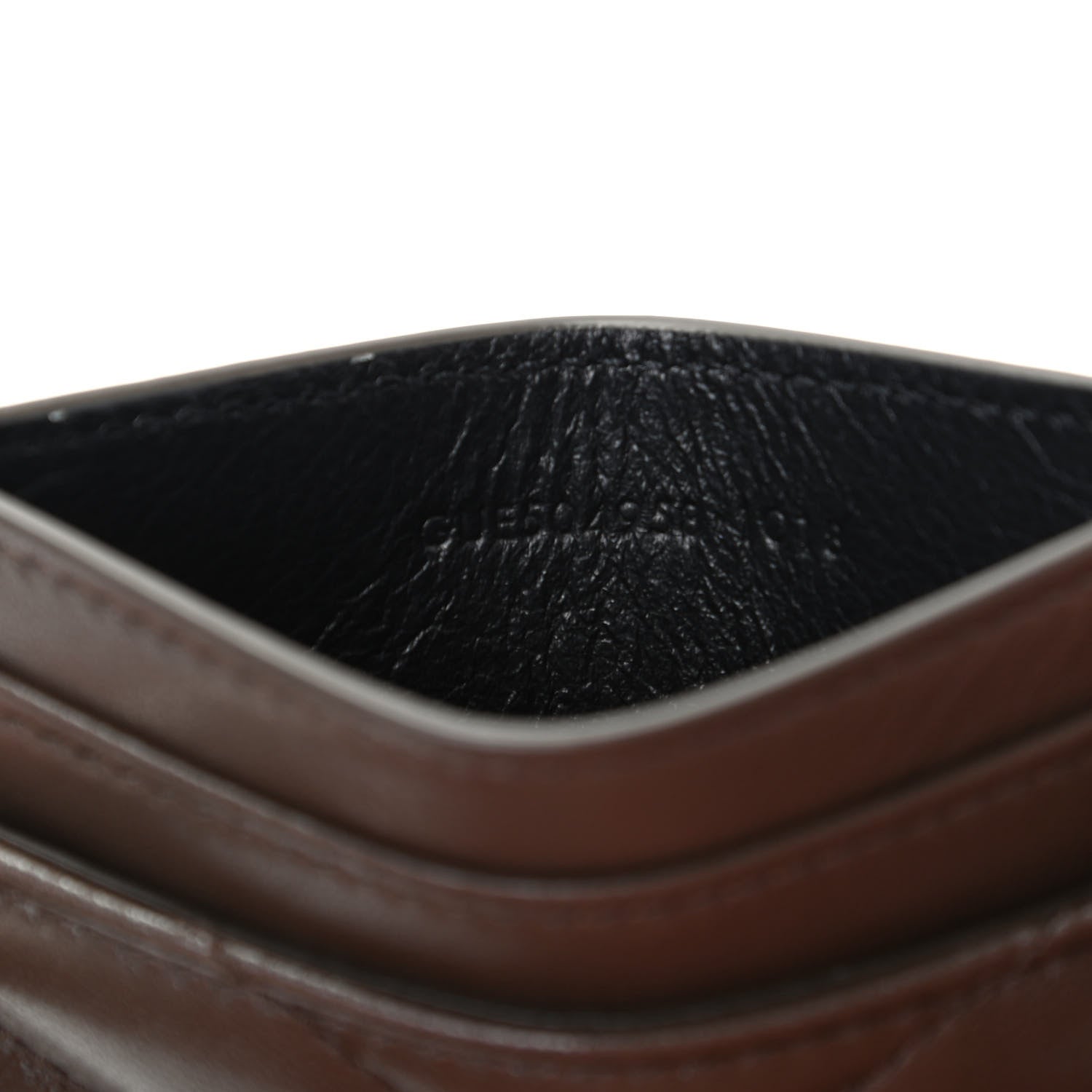 Saint Laurent Calfskin Y Quilted Monogram LouLou Credit Card Case Faggio 7 of 8