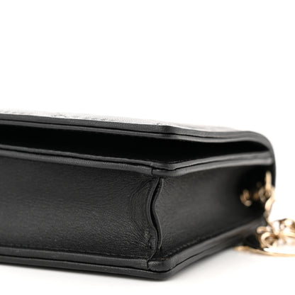 Christian Dior Lambskin Cannage Lady Dior Pouch Black 11 of 12