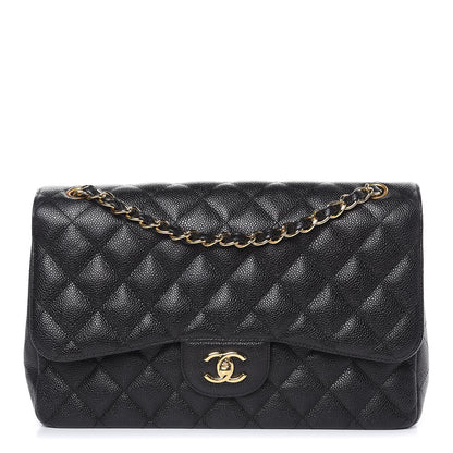 Chanel Caviar Quilted Jumbo Double Flap Black 1 of 9