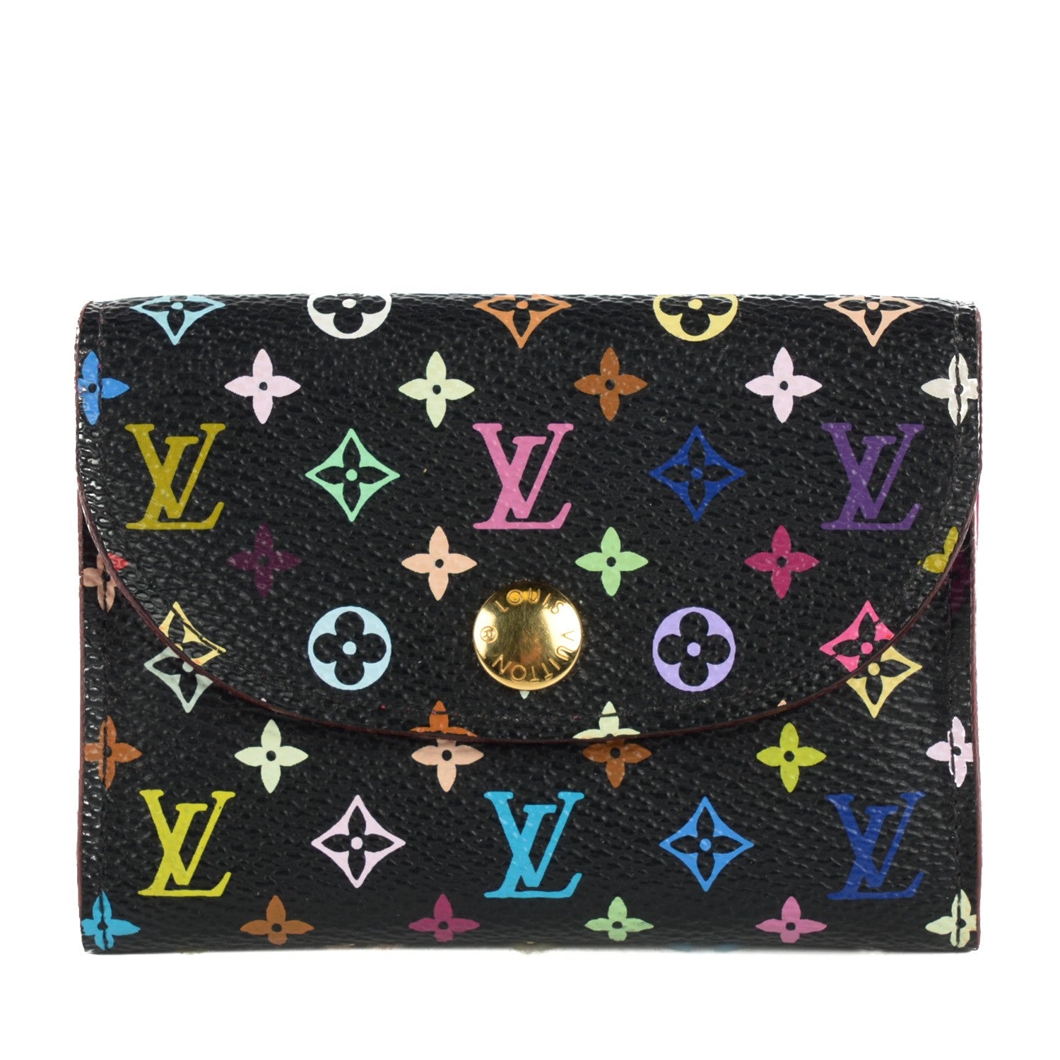 Louis Vuitton Monogram Multicolor Business Card Holder Black Grenade 1 of 7