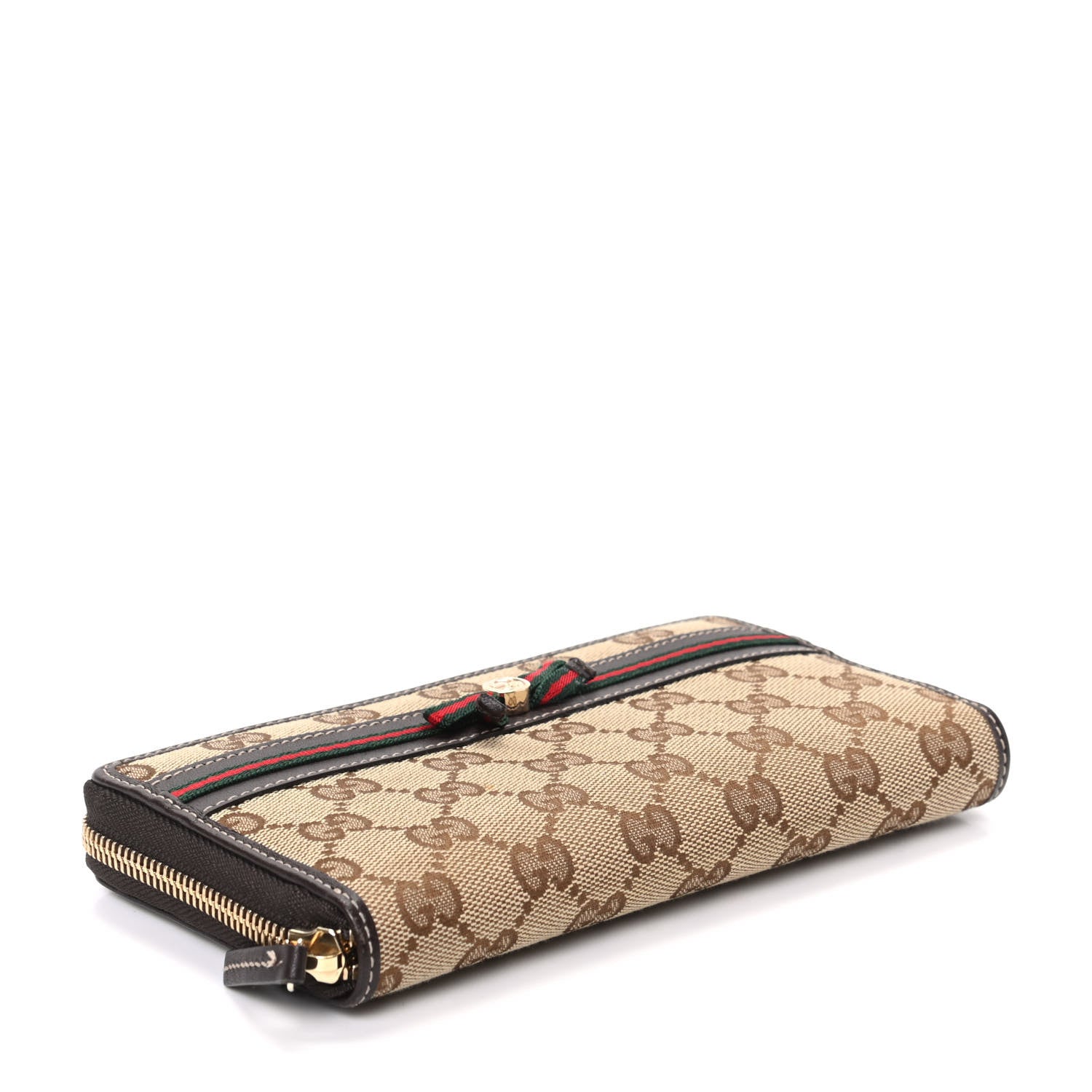 Gucci Monogram Princy Zip Around Wallet Dark Brown 4 of 8