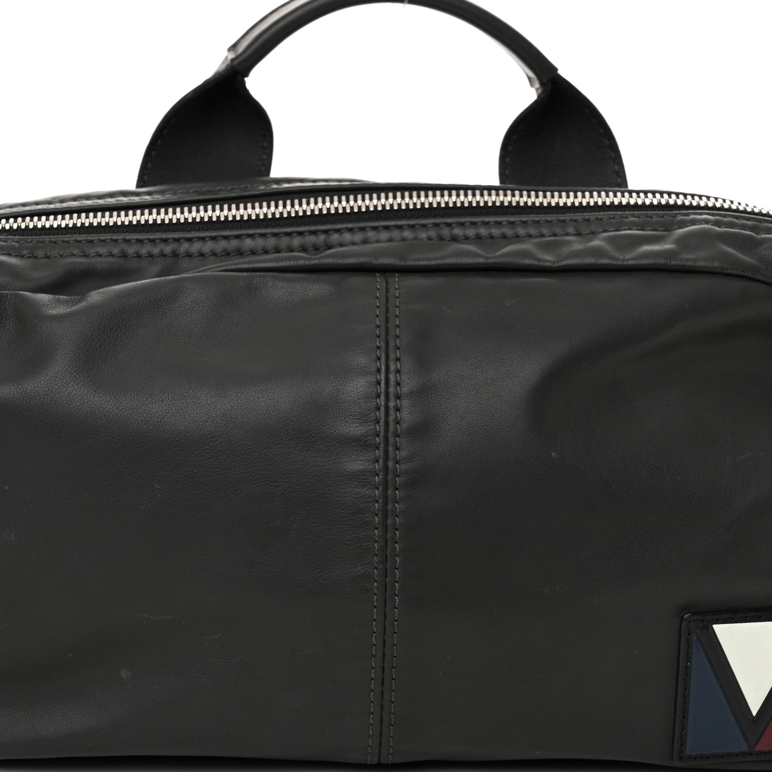 Louis Vuitton Calfskin Nylon V Line Bumbag Asphalt 8 of 12