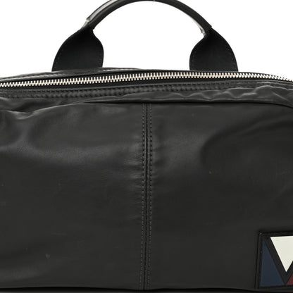 Louis Vuitton Calfskin Nylon V Line Bumbag Asphalt 8 of 12